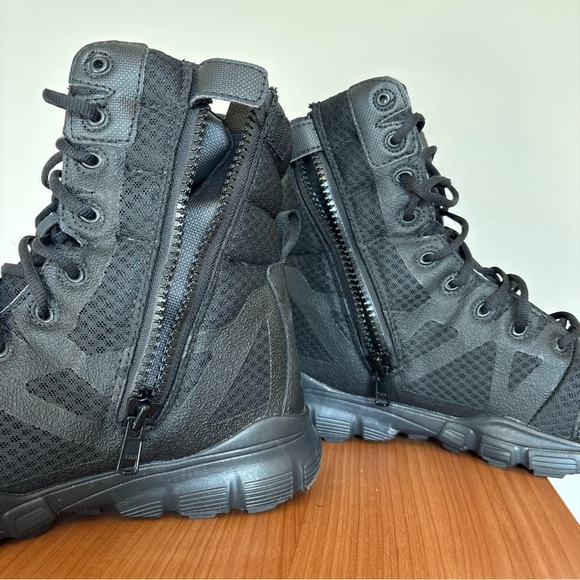 Reebok Work Dauntless Men’s 8" Tactical Boots Black Side Zip Size 11.5W RB8720 - Picture 6 of 7